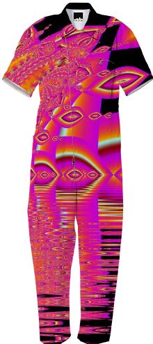 Magenta Boardwalk Carnival Abstract Ocean Shimmer