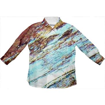 Cool Nature blue Kids Button Down