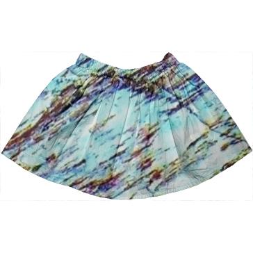 Cool Nature blue Kids Full Skirt