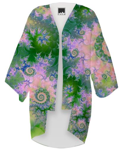 Rose Apple Green Dreams Abstract Fractal Water Garden