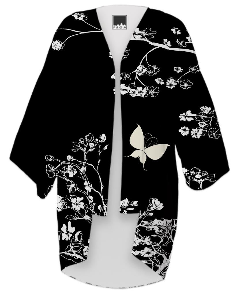 Stylish black and white Butterfly in the wild