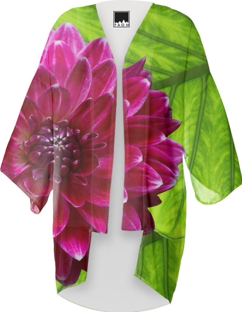 Tropical Dahlia Kimono