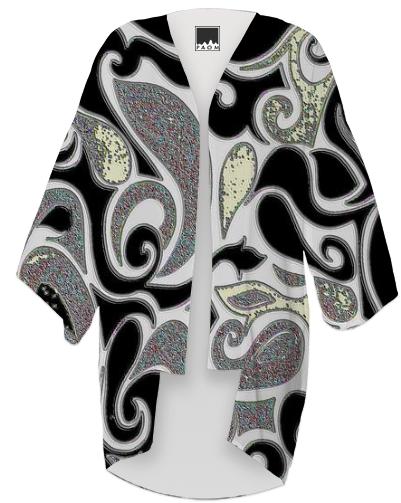 Wacky Retro Pattern in Black and White