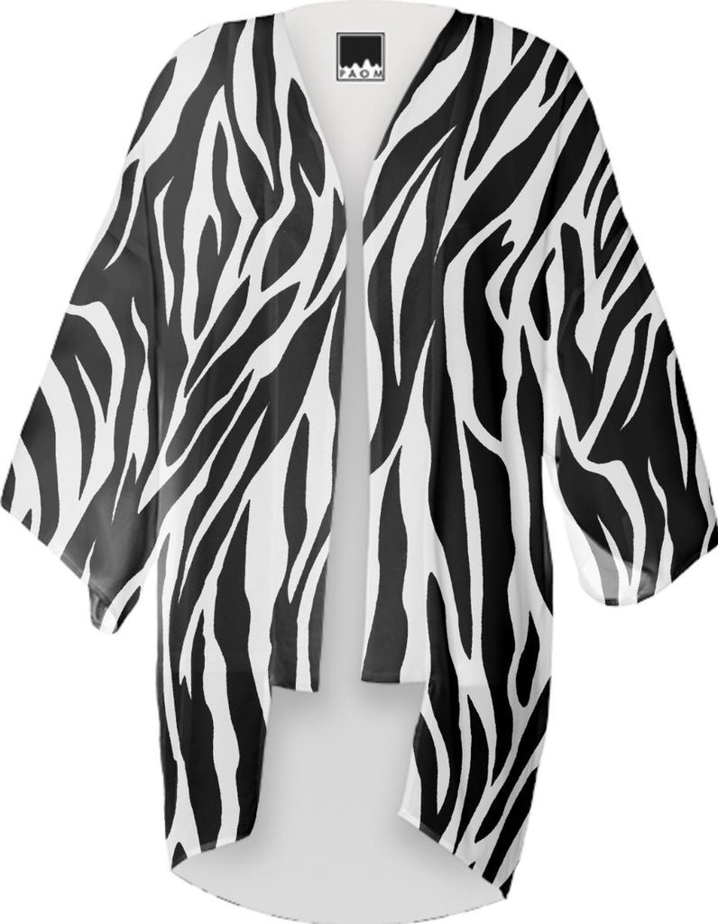 Zebra Print Kimono