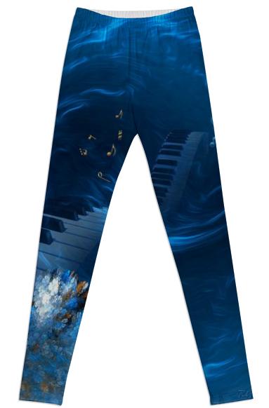 Blue Coral Melody LEGGINGS