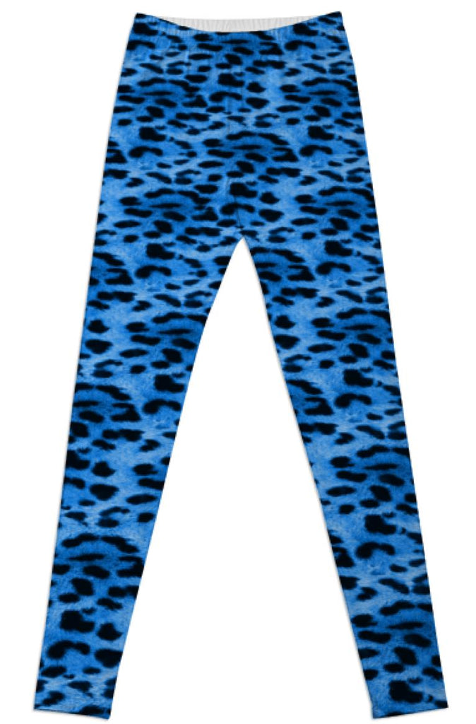 Blue Leopard Print