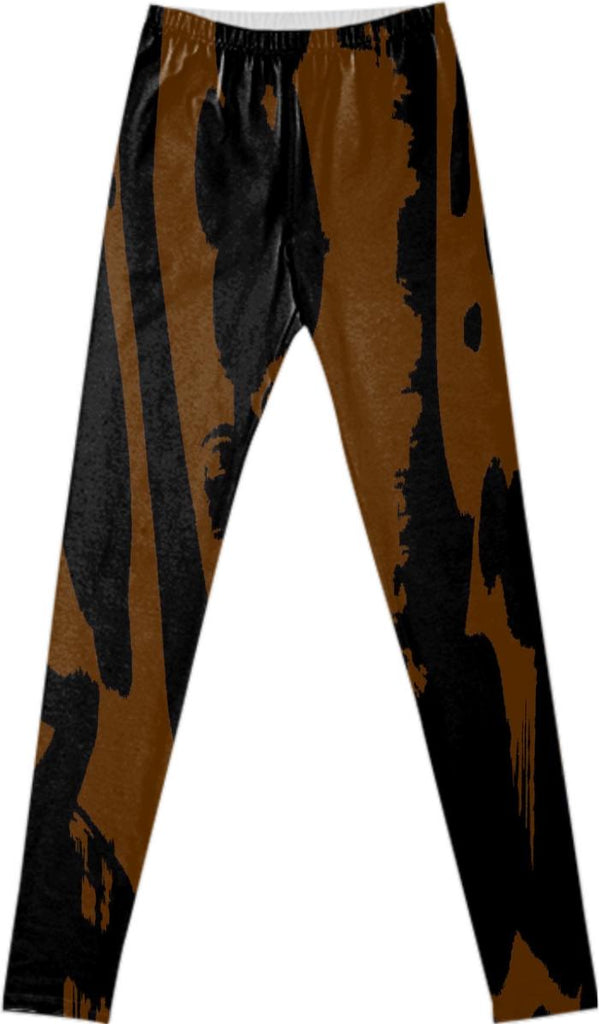 PAOM, Print All Over Me, digital print, design, fashion, style, collaboration, fort-makers, fort makers, Leggings, Leggings, Leggings, Brown, Islands, Legging, autumn winter spring summer, unisex, Spandex, Bottoms
