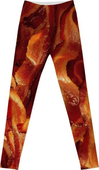 Bacon print leggings