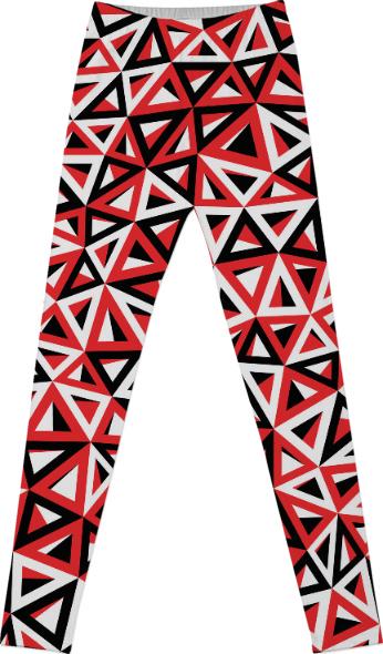 Bermuda Triangles Red Black White