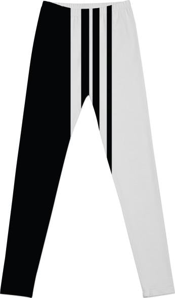 black and white mod stripes
