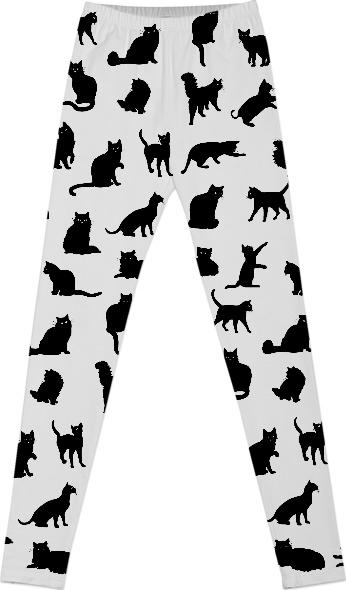 Cat Love Pattern Leggings