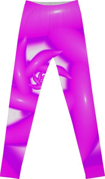 Hot Pink Twist Cool Geometric Fractal Pattern