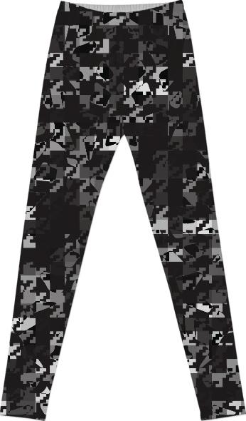 HOUNDSTOOTH CAMOUFLAGE LEGGINGS
