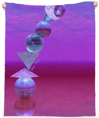 Balancing Abstract Fuchsia and Violet Equilibrium