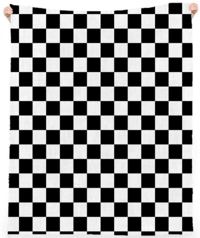 Checker Print Towel