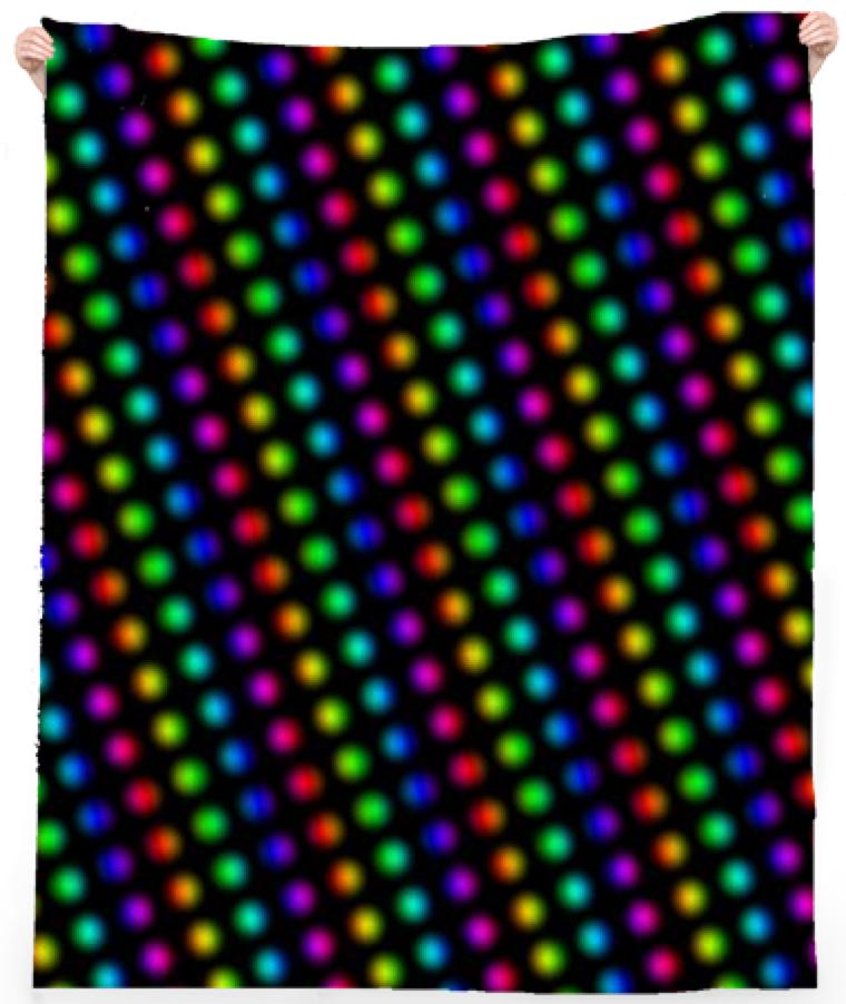 Colored Dots Beach Towel