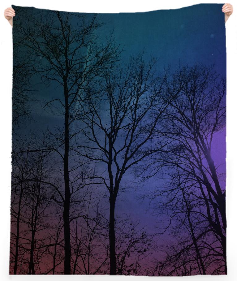 Galaxy In The Woods Beach Towel