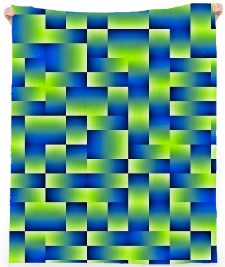 Green blue shapes