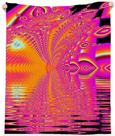 Magenta Boardwalk Carnival Abstract Ocean Shimmer