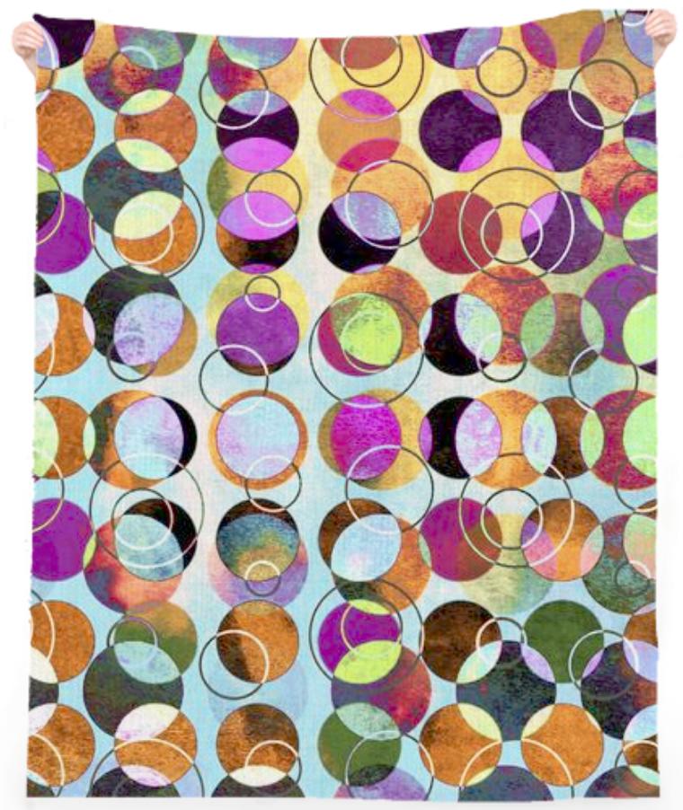 MELANGE OF CIRCLES IV Beach Towel 3