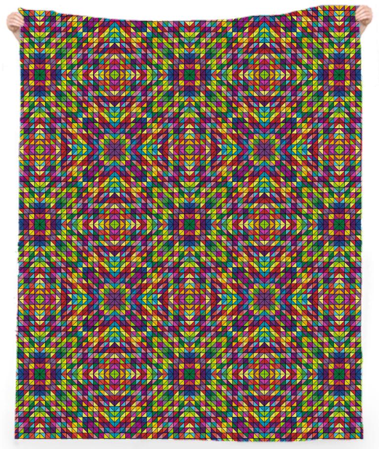 Multicolor mosaic pattern