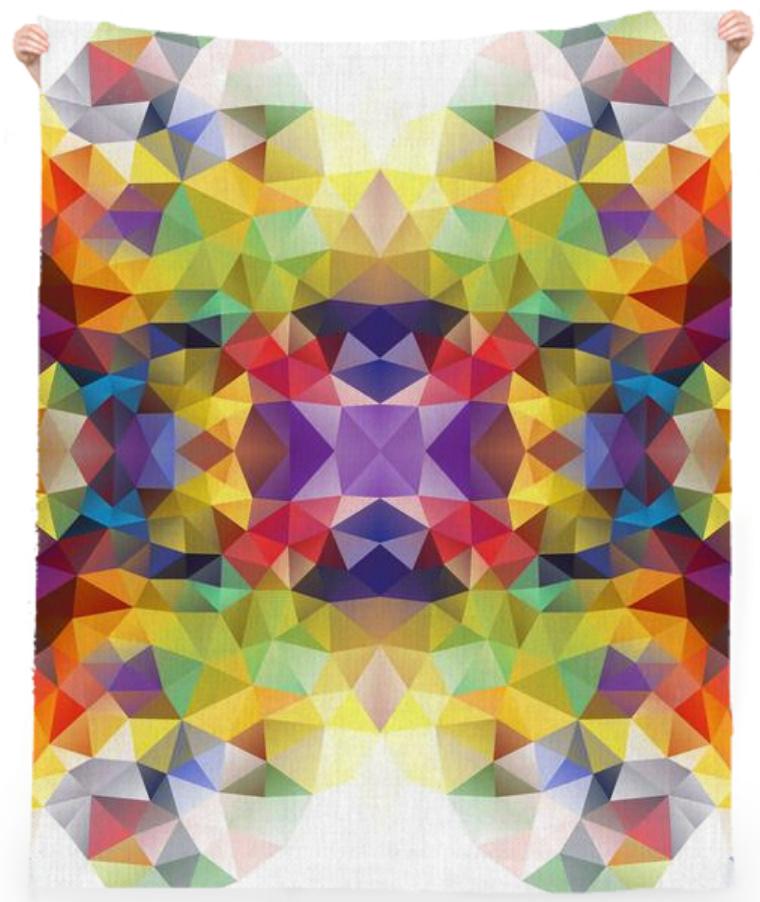 POLYGON TRIANGLES PATTERN YELLOW RED ORANGE VIOLET ABSTRACT POLYART GEOMETRIC CANDY COLORS COLORFUL RAINBOW VIOLET BLUE MULTI COLOR