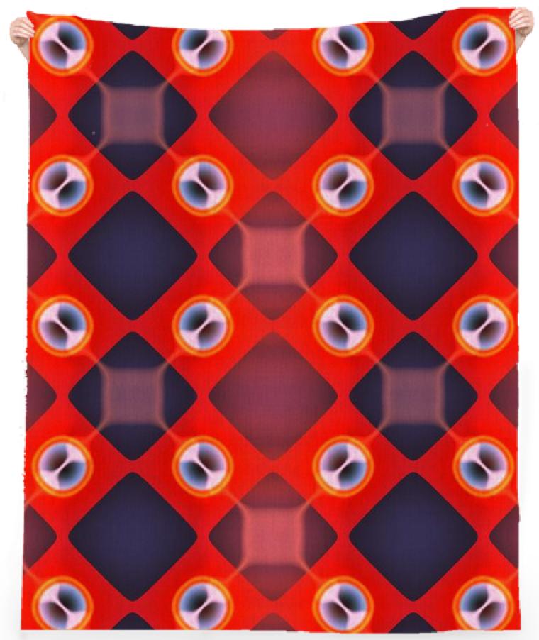 Red White and Blue Patterned Beach Towel