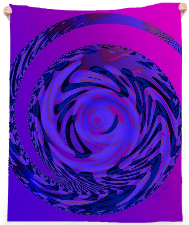Rose Indigo Spiral Outward into the Cosmos