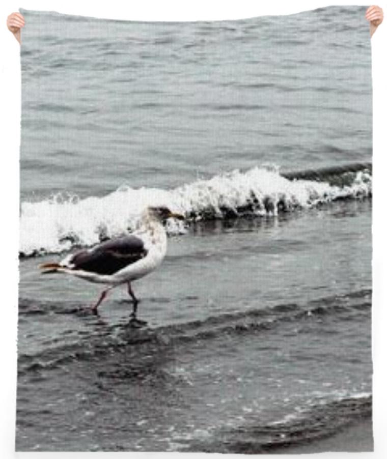 Seagull on the Beach Towel