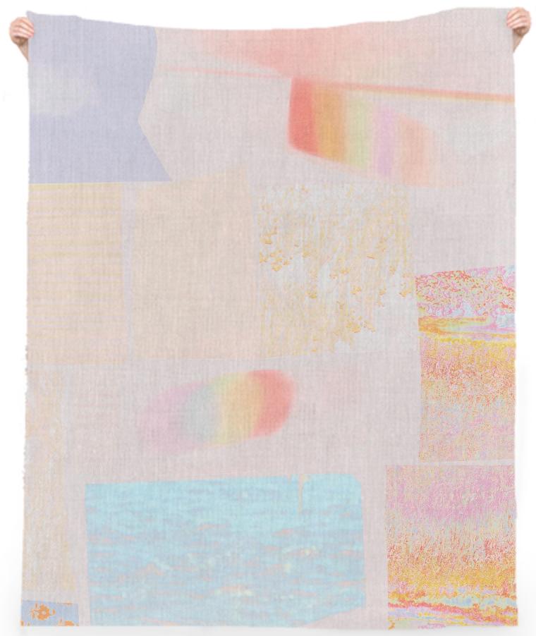 spectrum linen beach towel