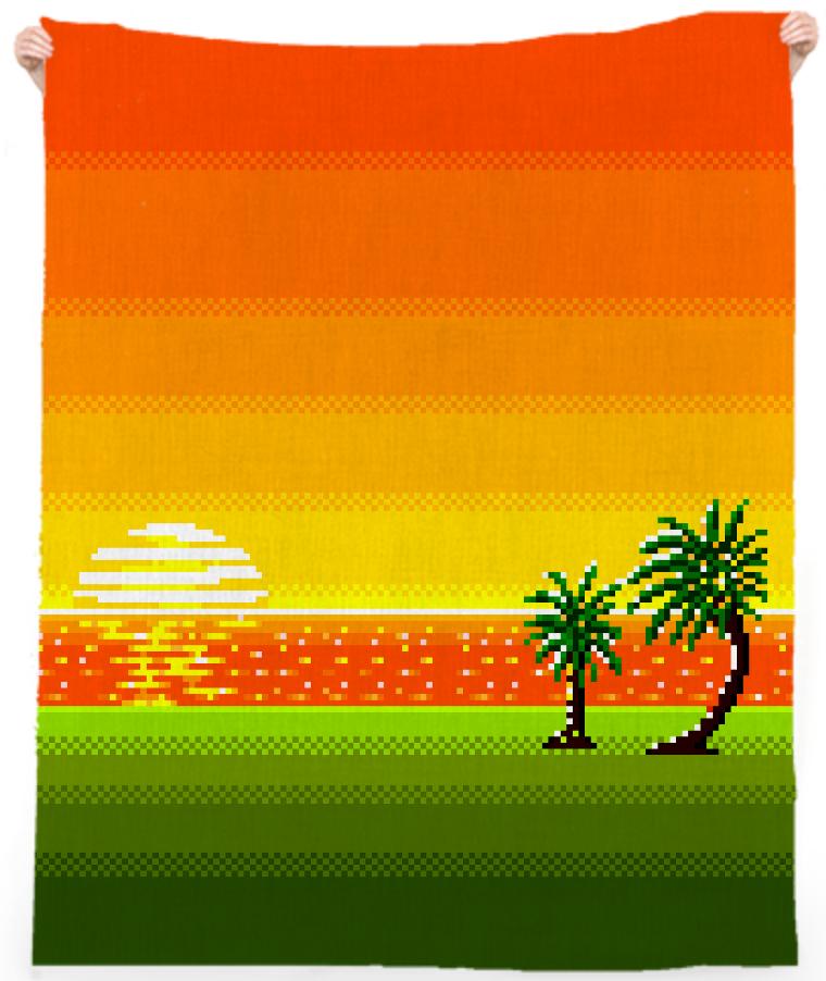 Sunset beach towel
