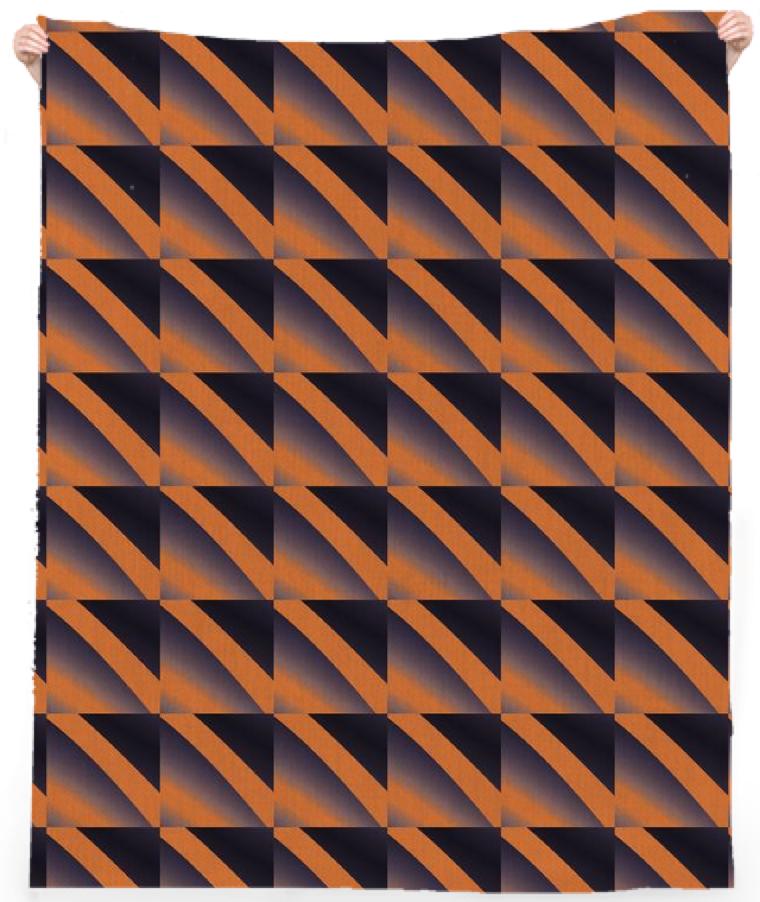 Terracotta Geometric Beach Towel