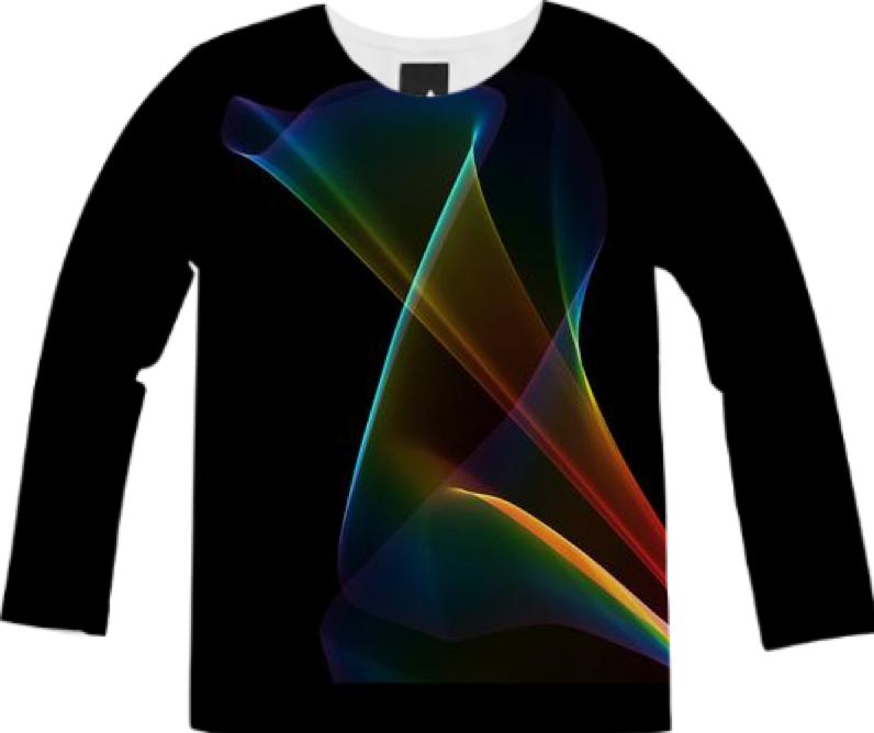 Abstract Rainbow Lily Colorful Fractal Mystical Flower