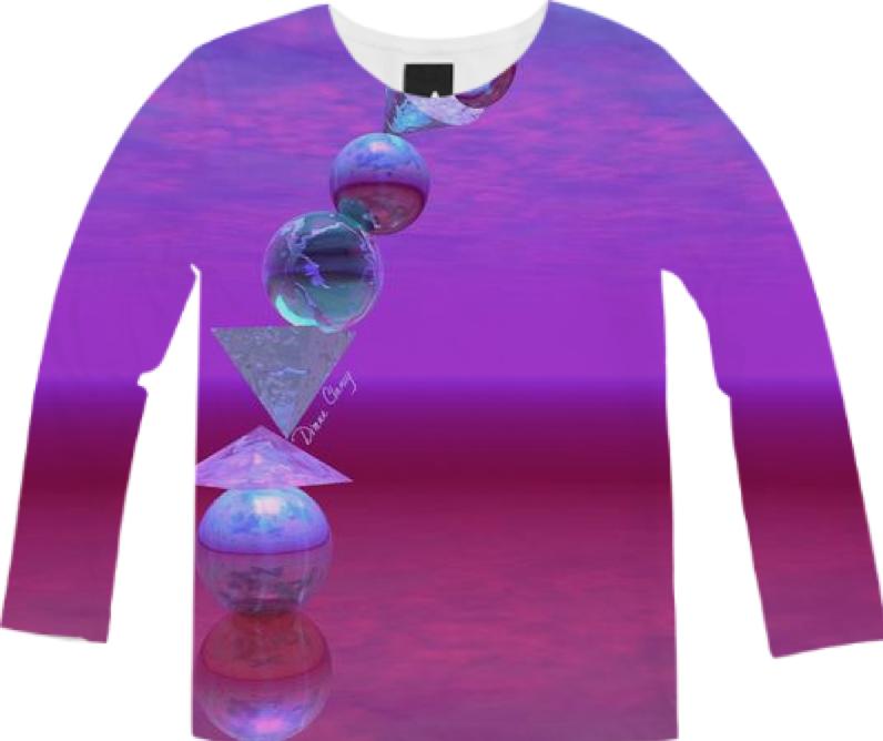 Balancing Abstract Fuchsia and Violet Equilibrium