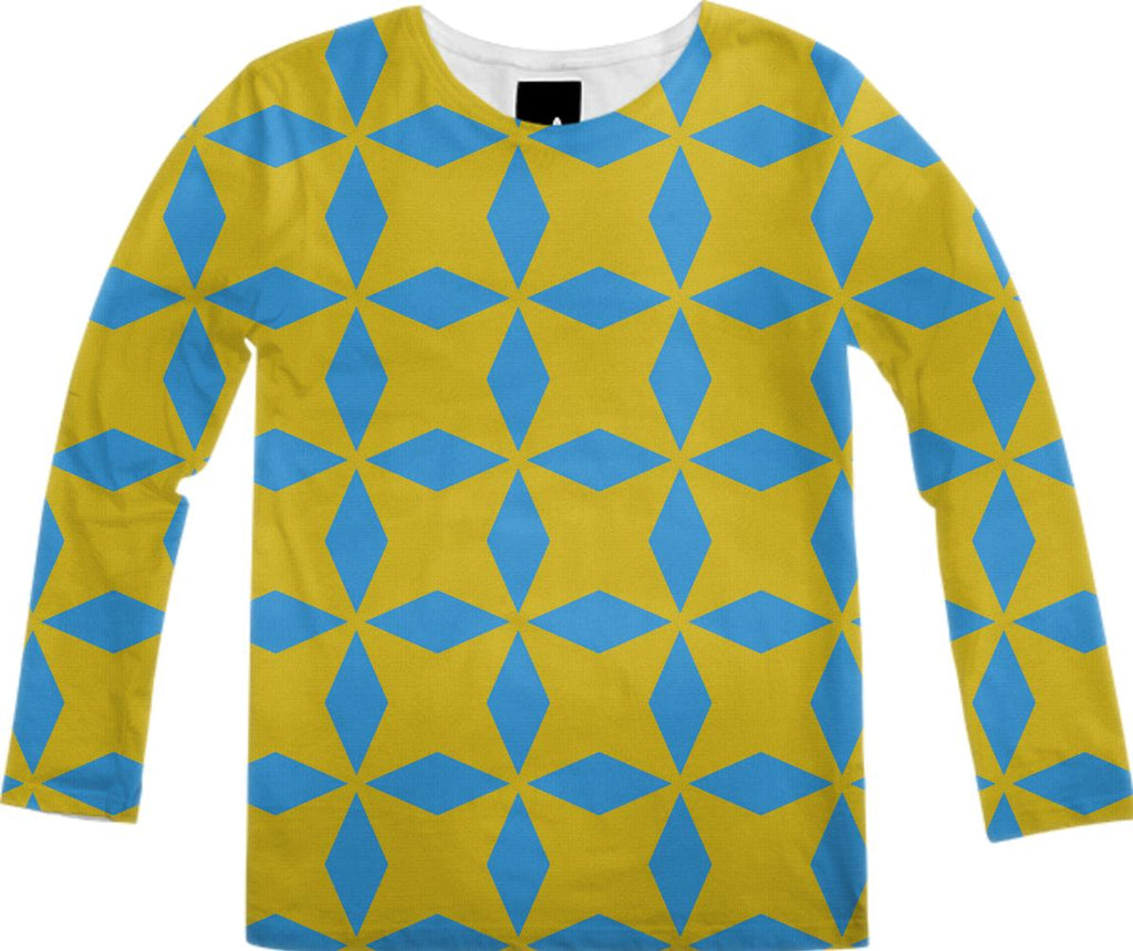 Blue diamonds pattern