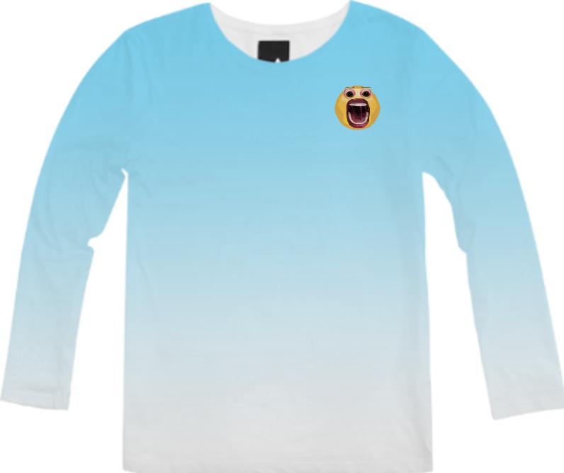 Classy Emoji Pullover blue