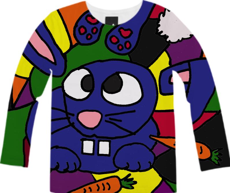 Colorful Rabbit Abstract Art Shirt