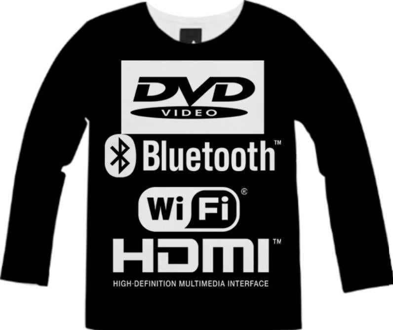 DVD X HDMI LONG TEE BLACK