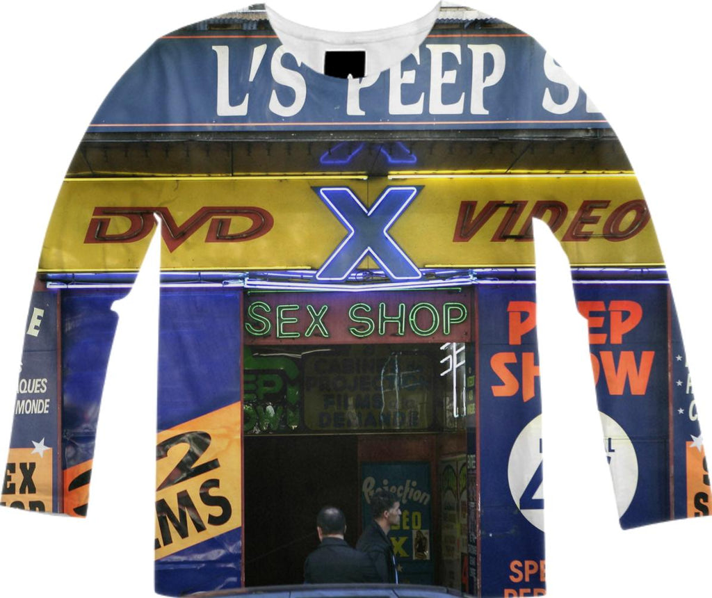 Evil Robot Hustler Sex Shop Long Sleeve Shirt