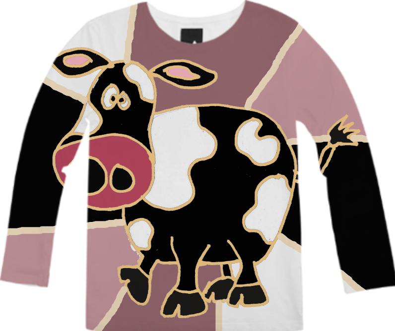 Funny Cow Abstract Art Shirt