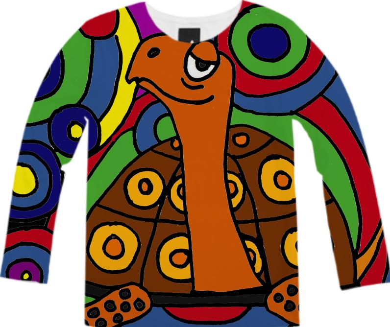Funny Turtle Abstract Art Shirt