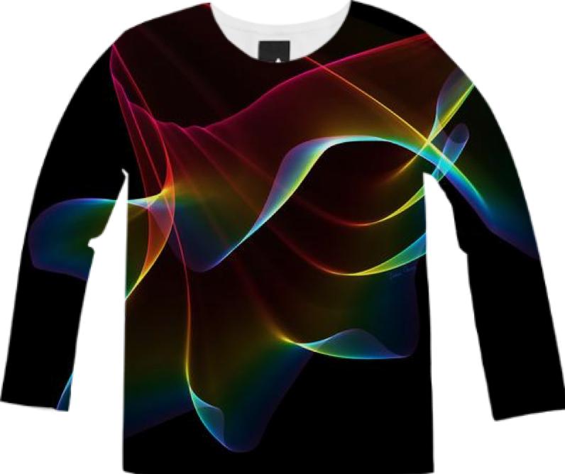 Imagine Through the Abstract Fractal Rainbow Veil