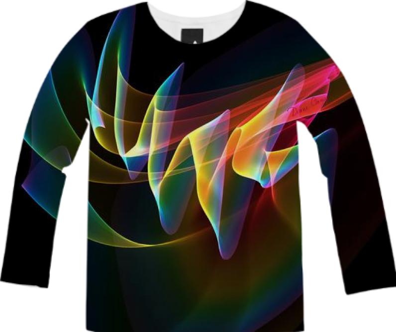 Northern Lights Abstract Fractal Rainbow Aurora