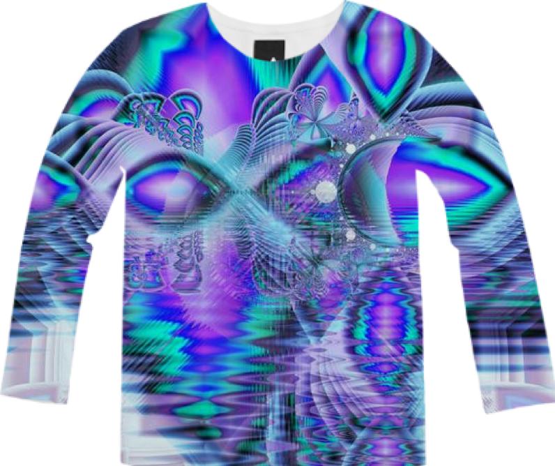 Peacock Crystal Palace of Dreams Abstract Fractal