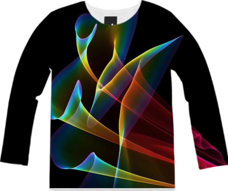 Peacock Symphony Abstract Fractal Rainbow Music