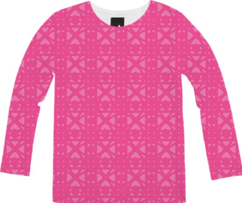 Pink Two Tone Geometric Design