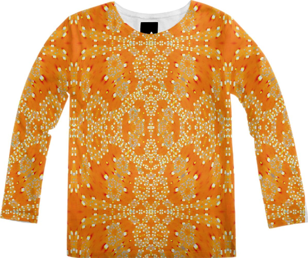 Pink White Dots Long Sleeve Shirt