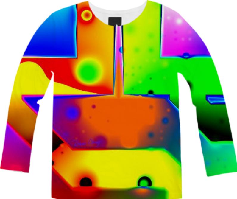 Rainbow Step Abstract Fractal Door into Fantasy