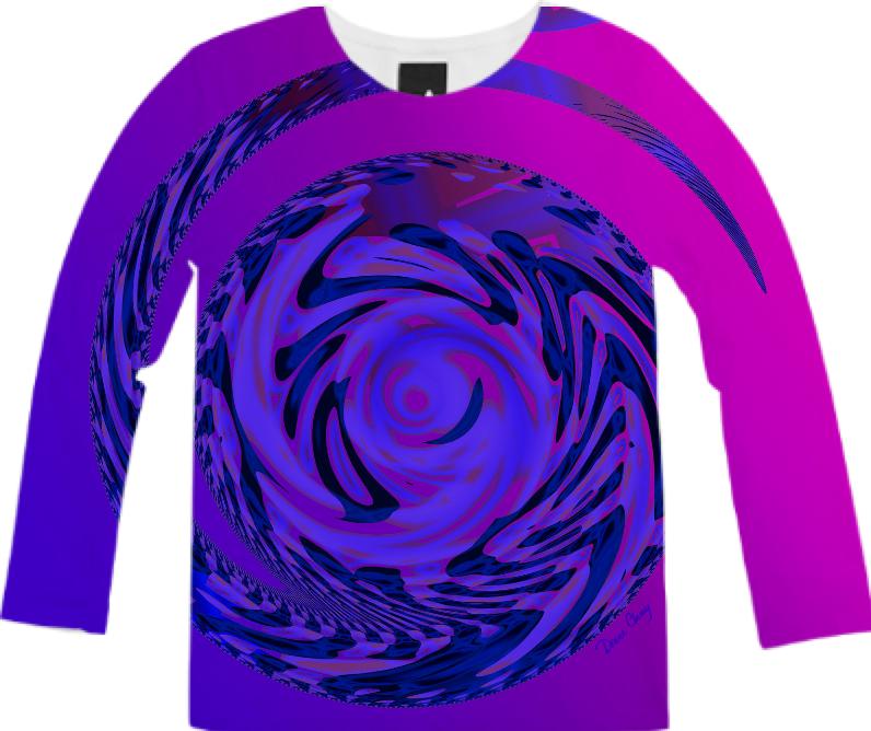 Rose Indigo Spiral Outward into the Cosmos