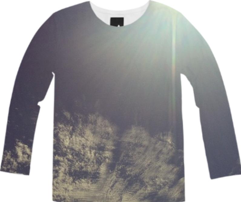 Wispy Clouds Long Sleeve Tee